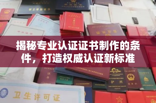 蛟河揭秘专业认证证书制作的条件，打造权威认证新标准
