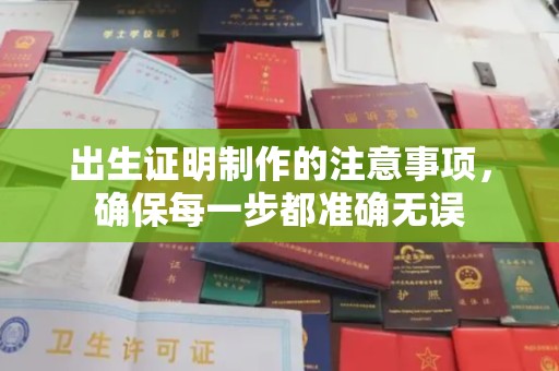 蛟河出生证明制作的注意事项，确保每一步都准确无误