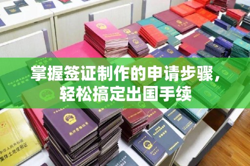蛟河掌握签证制作的申请步骤，轻松搞定出国手续