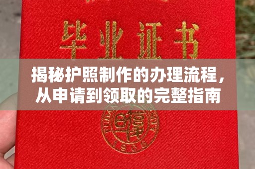 蛟河揭秘护照制作的办理流程，从申请到领取的完整指南