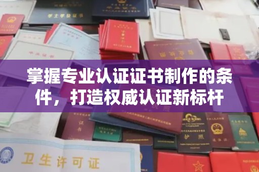 蛟河掌握专业认证证书制作的条件，打造权威认证新标杆