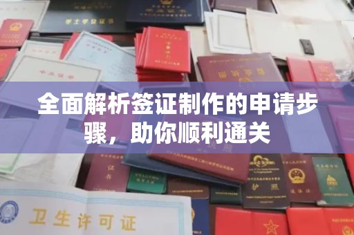 蛟河全面解析签证制作的申请步骤，助你顺利通关