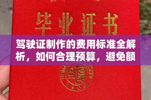 蛟河驾驶证制作的费用标准全解析，如何合理预算，避免额外支出